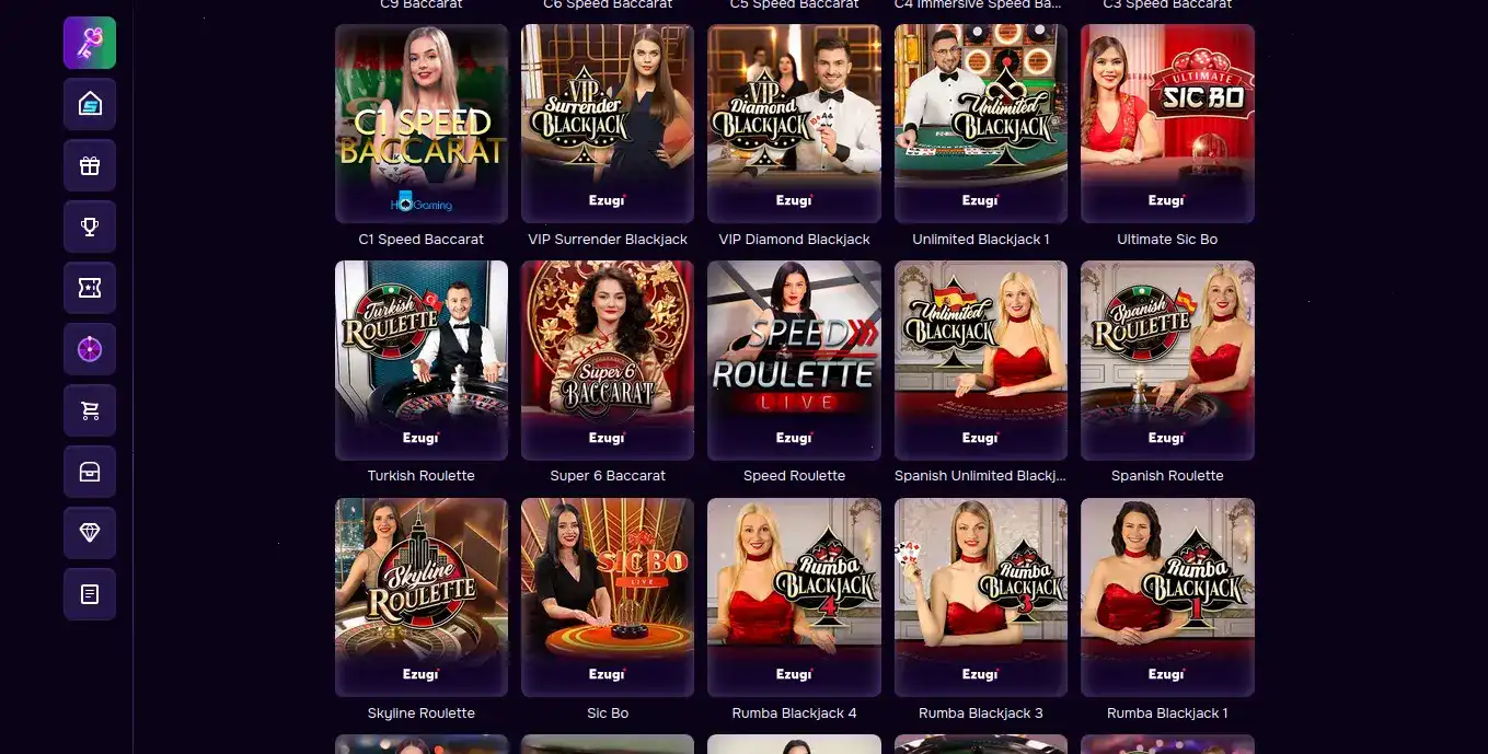 Игровой стол live-казино с дилером